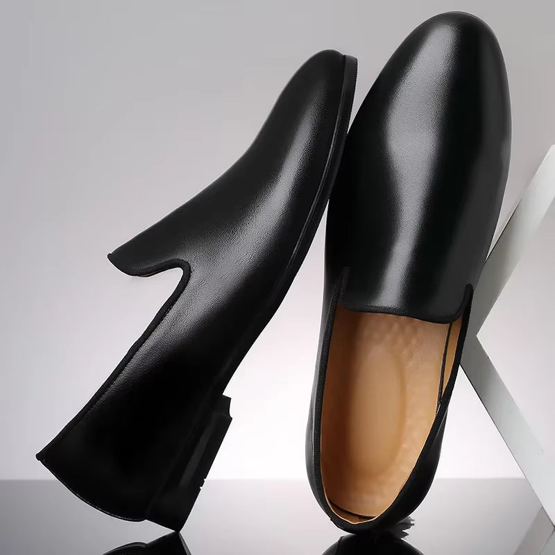Man Party Wedding Driving Moccasins Footwear Genuine Leather Men Loafers Dress Shoes Slip on Male Shoes Casual Shoes