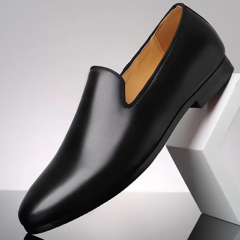 Man Party Wedding Driving Moccasins Footwear Genuine Leather Men Loafers Dress Shoes Slip on Male Shoes Casual Shoes